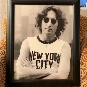 John Lennon framed portrait